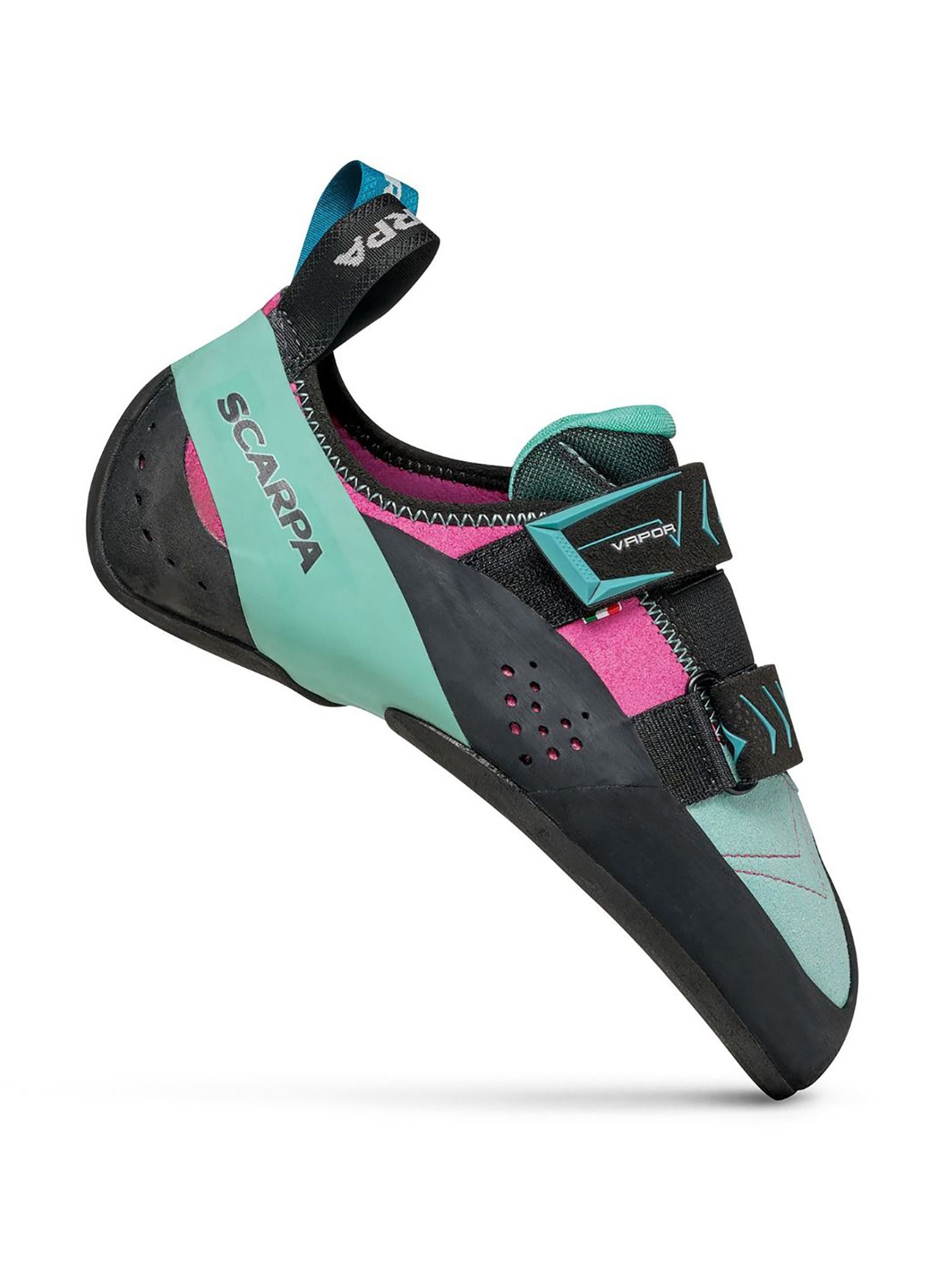 Ženski plezalni čevlji Scarpa Vapor V - dahlia/aqua