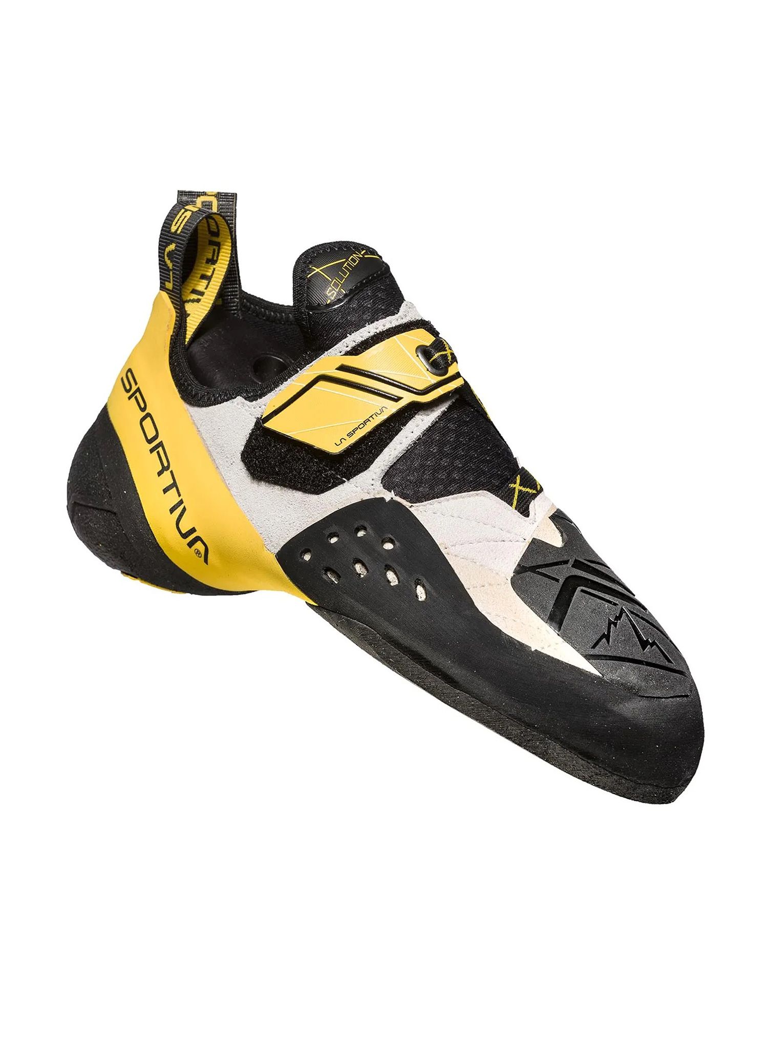 Plezalni čevlji La Sportiva Solution - white/yellow