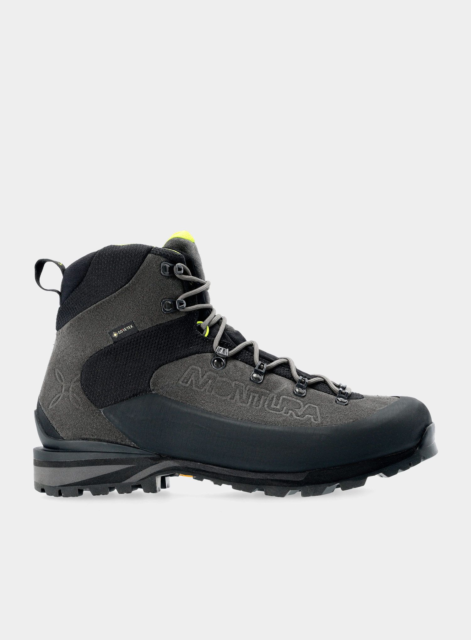 Moški planinski čevlji Montura Dolomia GTX - dark grey/lime green