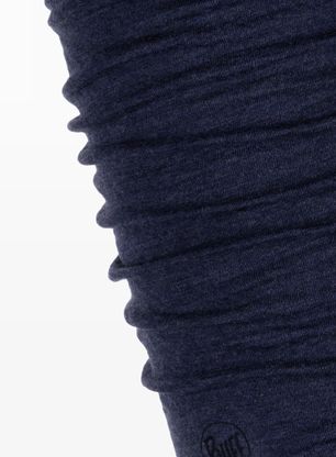 Večnamenska ruta Buff Midweight Merino Wool - night blue melange
