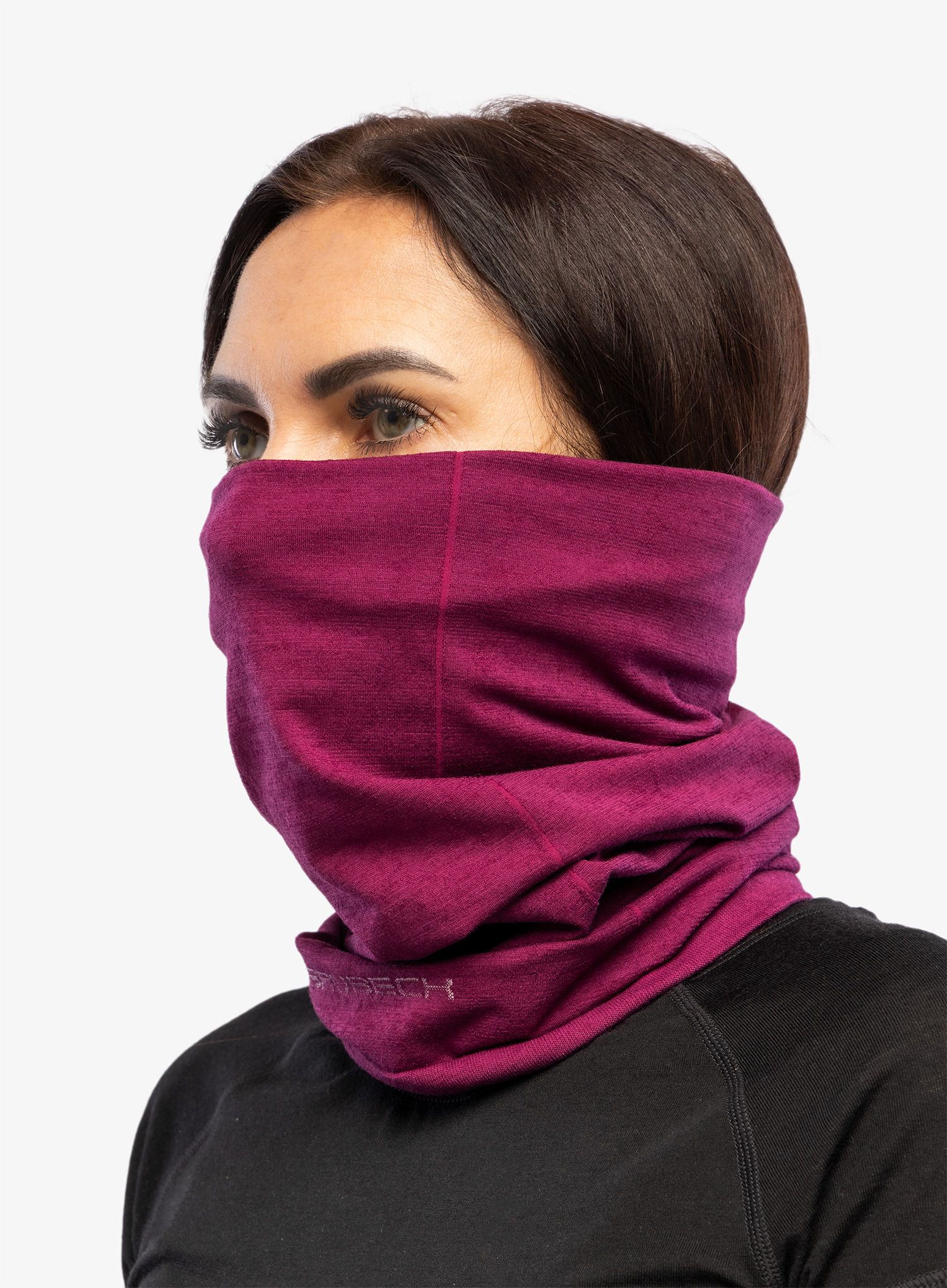 Večnamenska ruta Brubeck Wool Neck Gaiter - plum