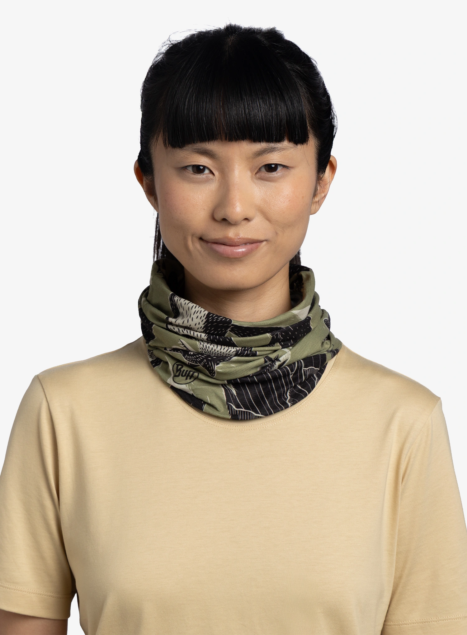Večnamenska ruta Buff Coolnet UV - rub chomp khaki     