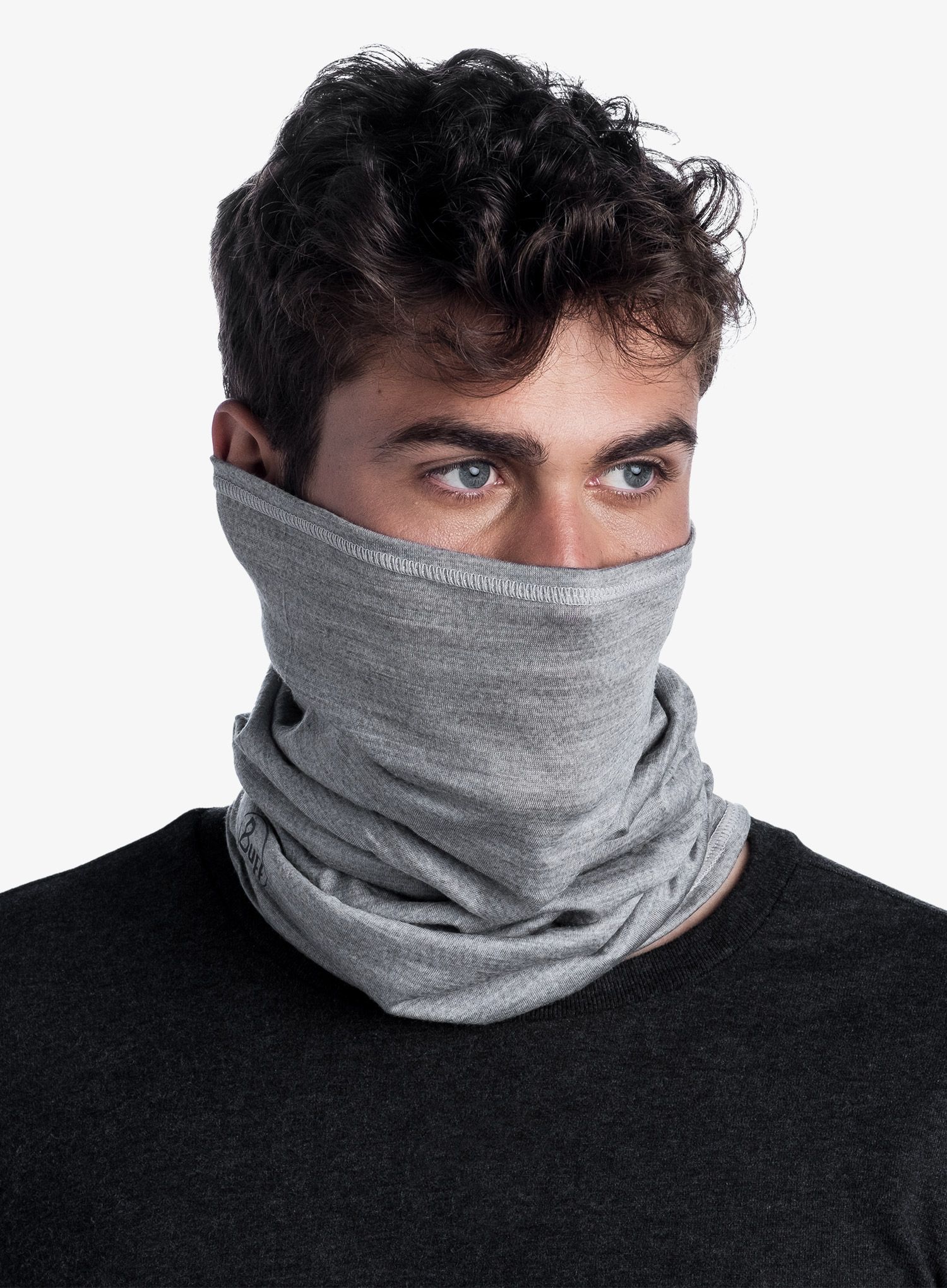 Večnamenska ruta Buff Lightweight Merino Wool - solid light grey