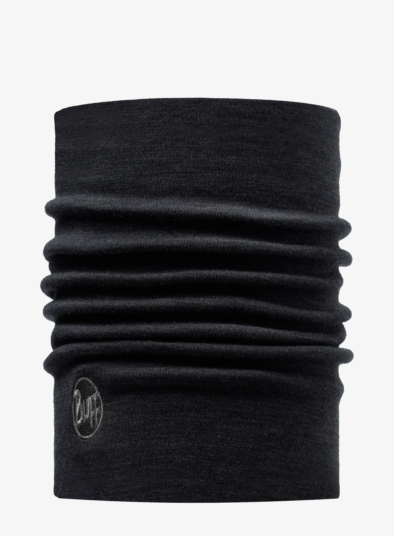 Šal za vrat Buff Heavyweight Merino Wool - solid black