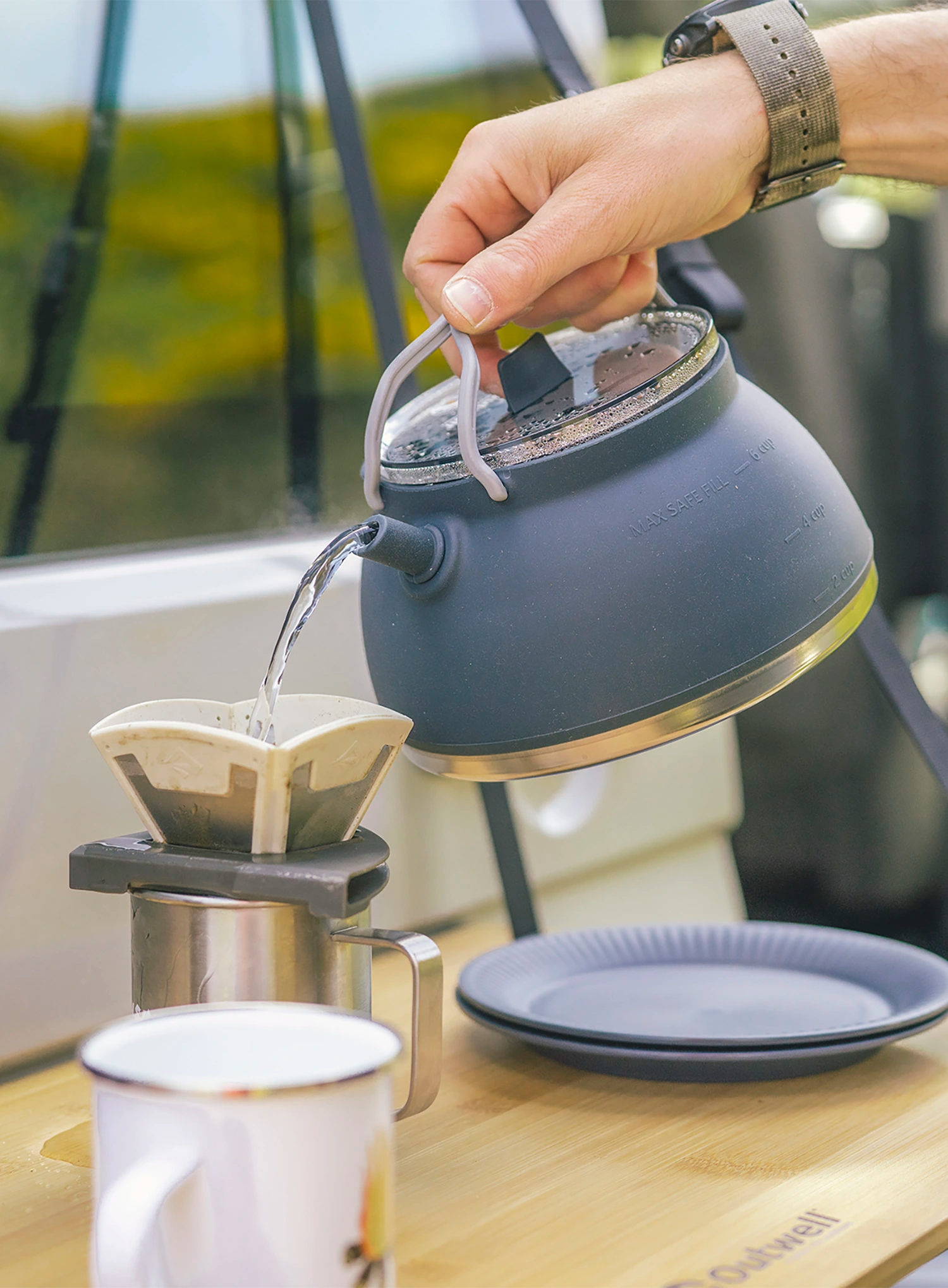 Čajnik Outwell Collaps Tea Time Kettle 1.5 L