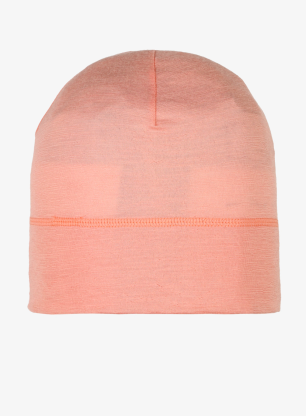 Kape Buff Lightweight Merino Beanie - solid coral