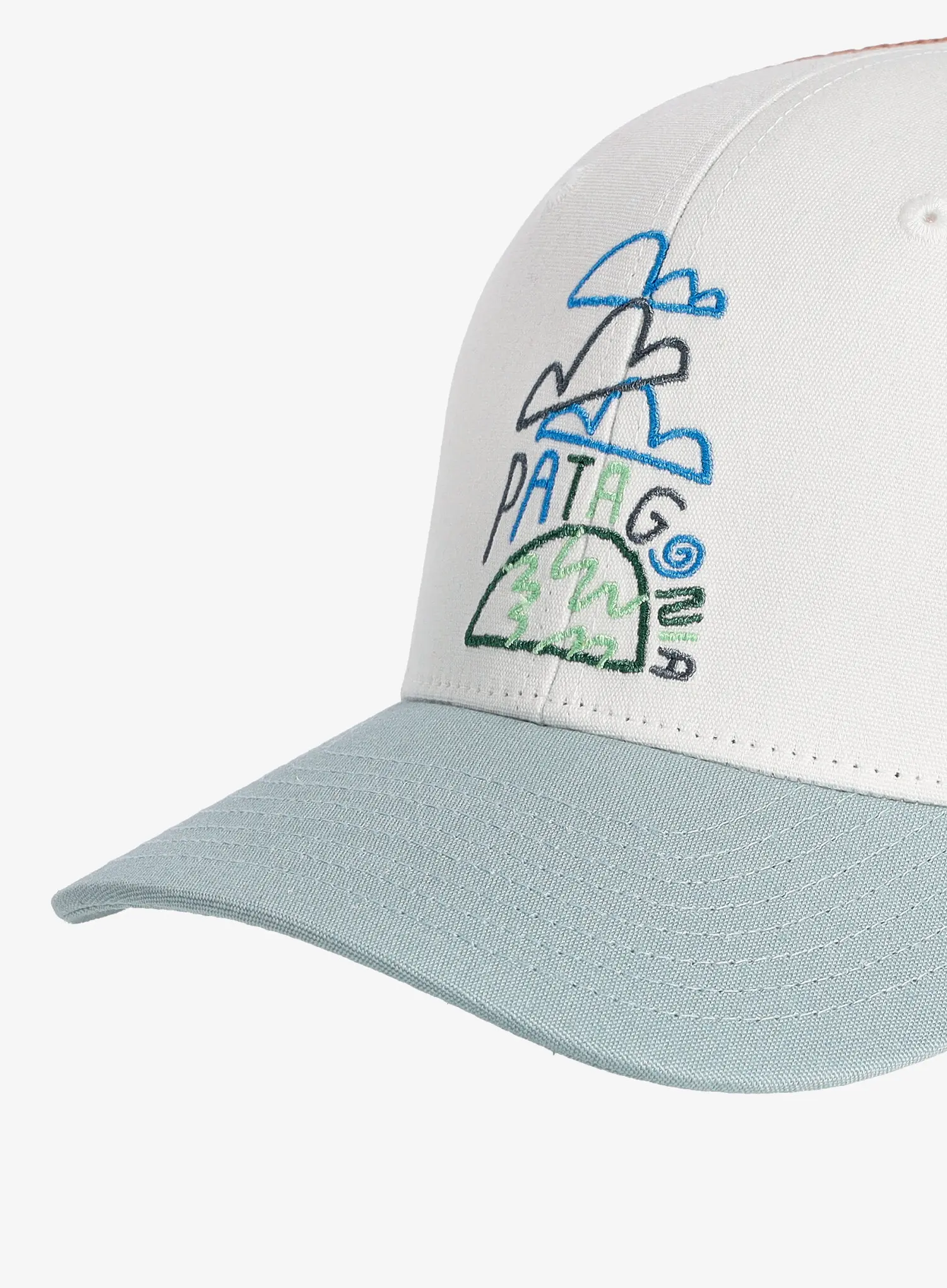 Otroška kapa Patagonia Trucker Hat - clouds and earth birch white