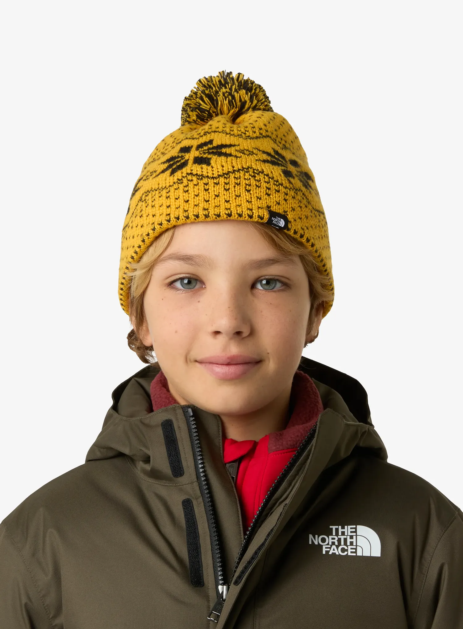 Otroška kapa The North Face Cabin Ski Tuke - summit gold jacquard