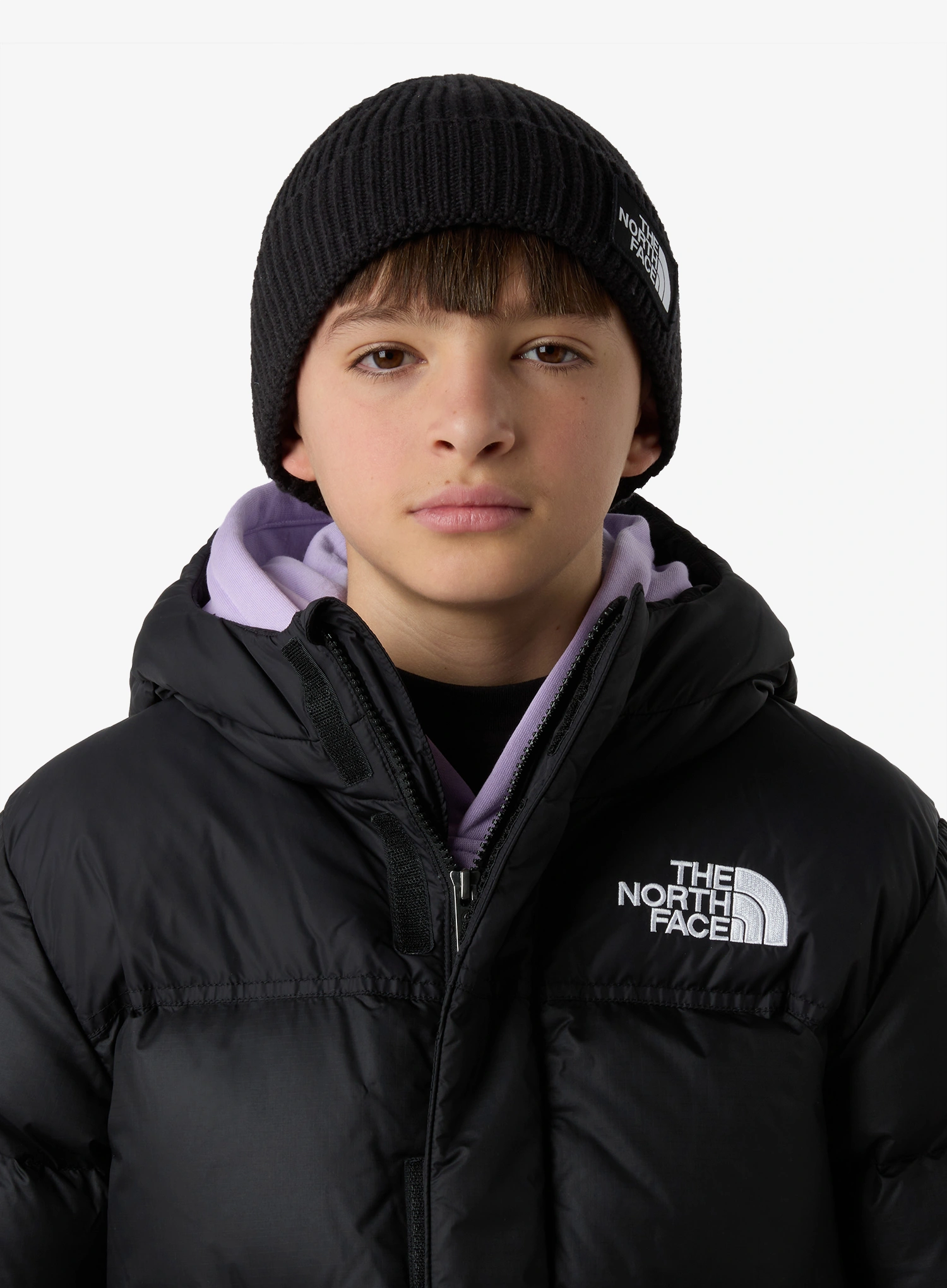 Otroška kapa The North Face Logo Box Cuffed Beanie - tnf black