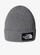 Otroška kapa The North Face Logo Box Cuffed Beanie - tnf medium grey heather