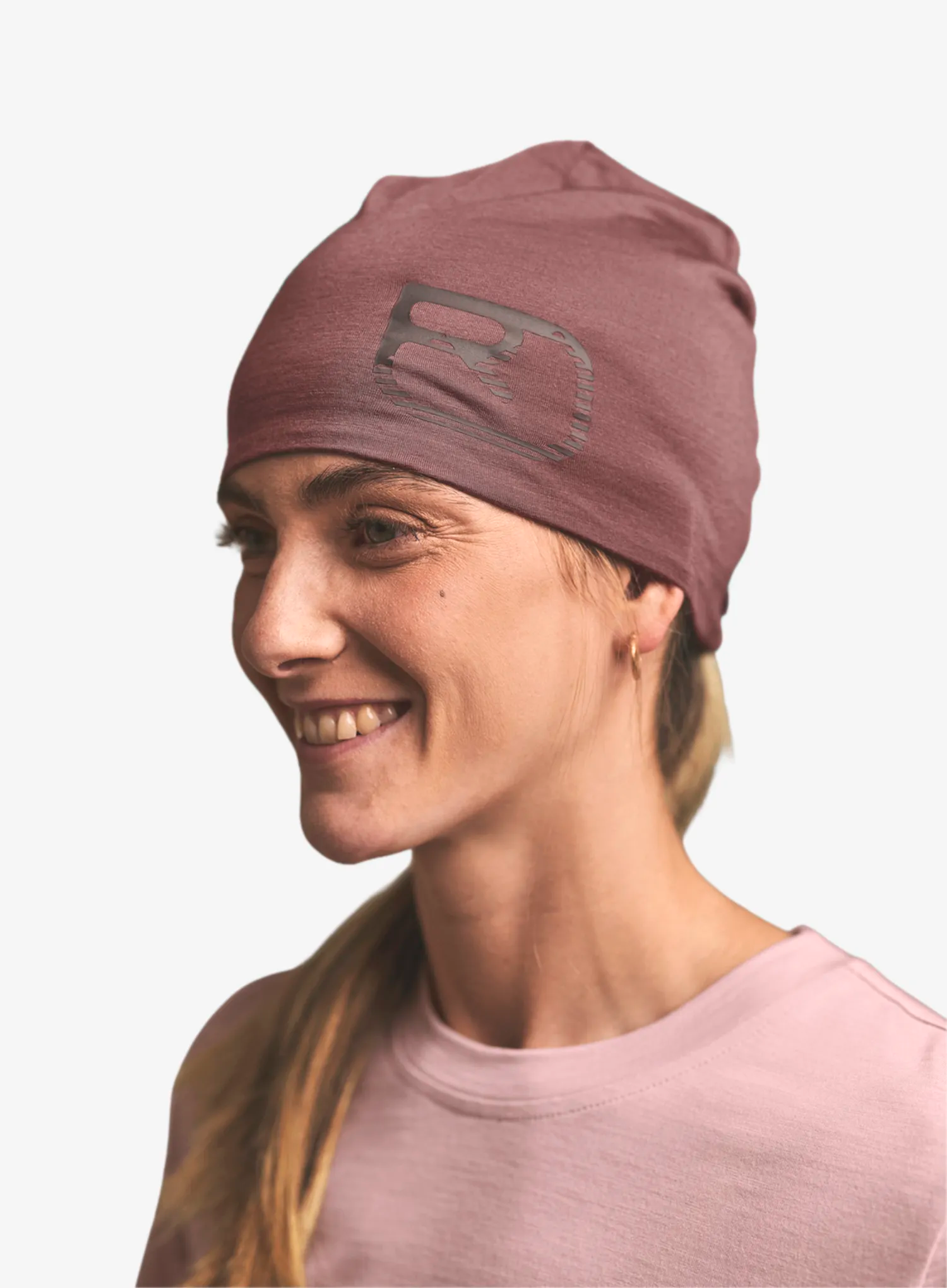 Kape Ortovox 120 Cool Tec Logo Beanie - chestnut