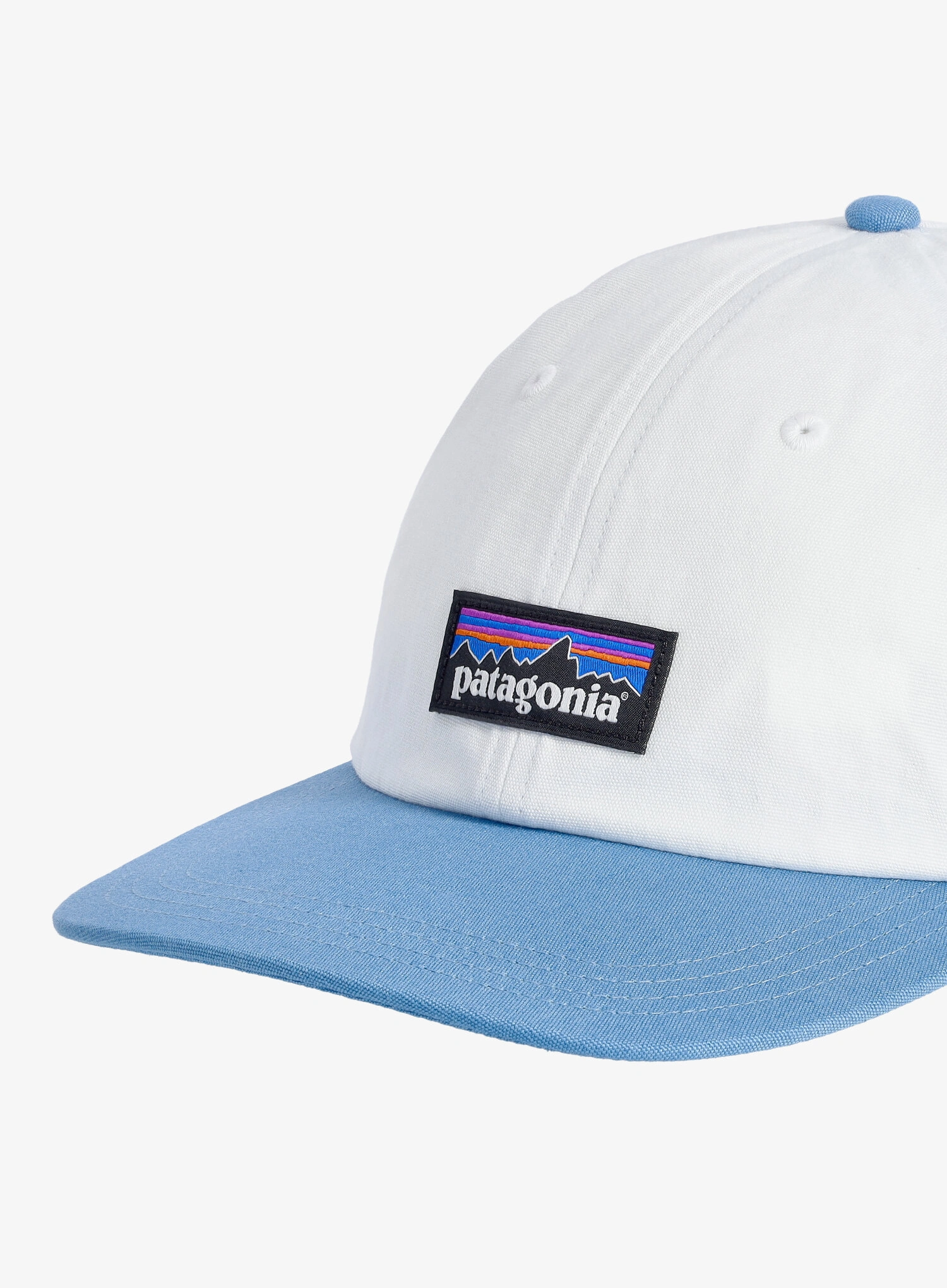 Kape Patagonia P-6 Label Trad Cap - birch white w/shore blue