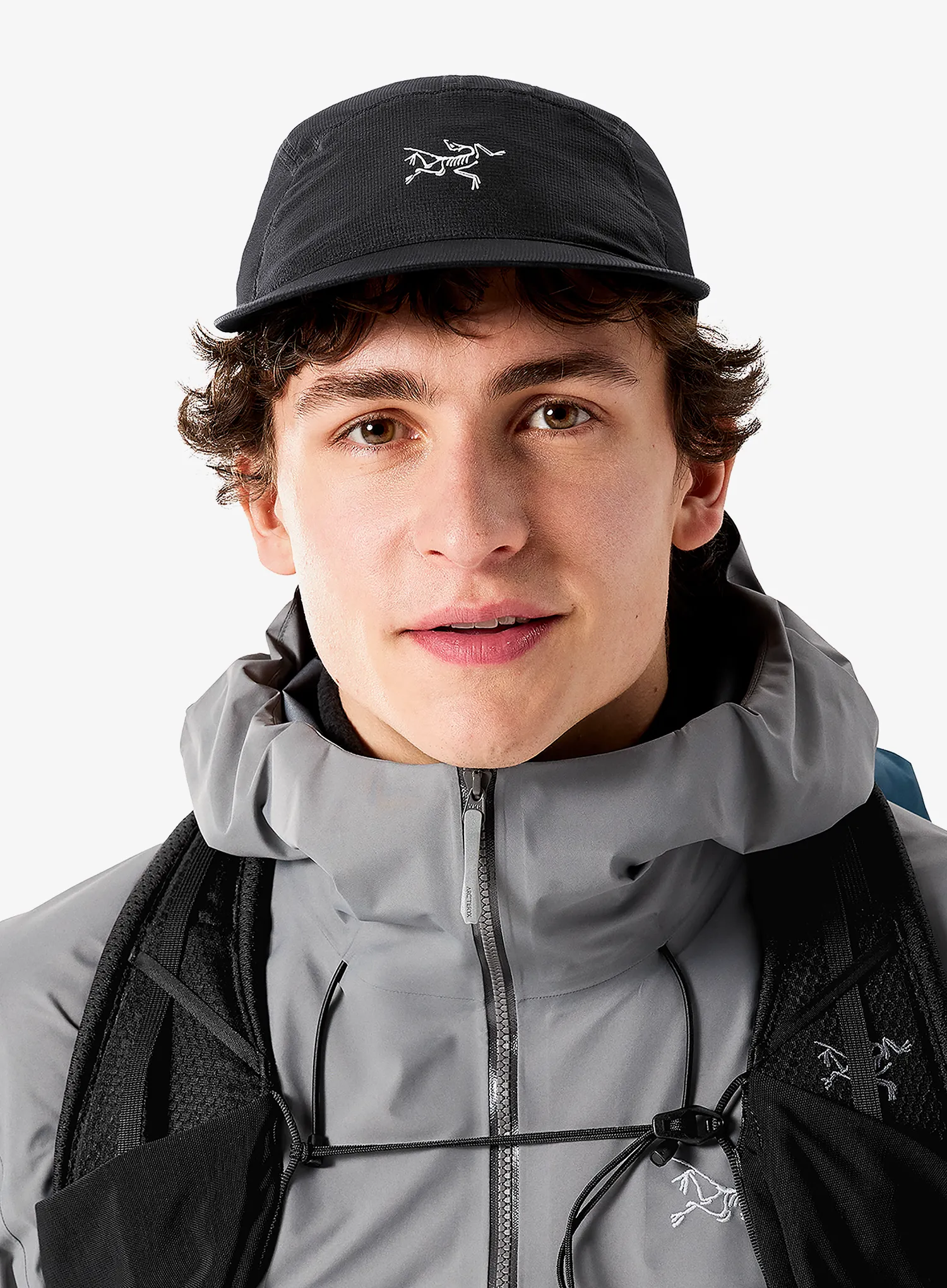 Kapa s šiltom Arcteryx Aerios 5 Panel Cap - black/arctic silk
