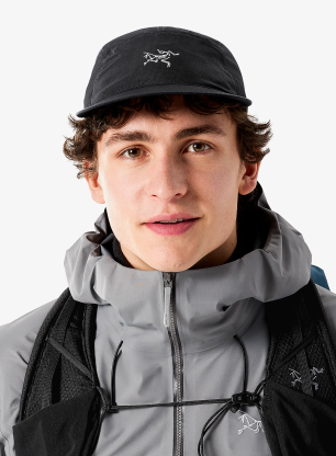 Kapa s šiltom Arcteryx Aerios 5 Panel Cap - black/arctic silk