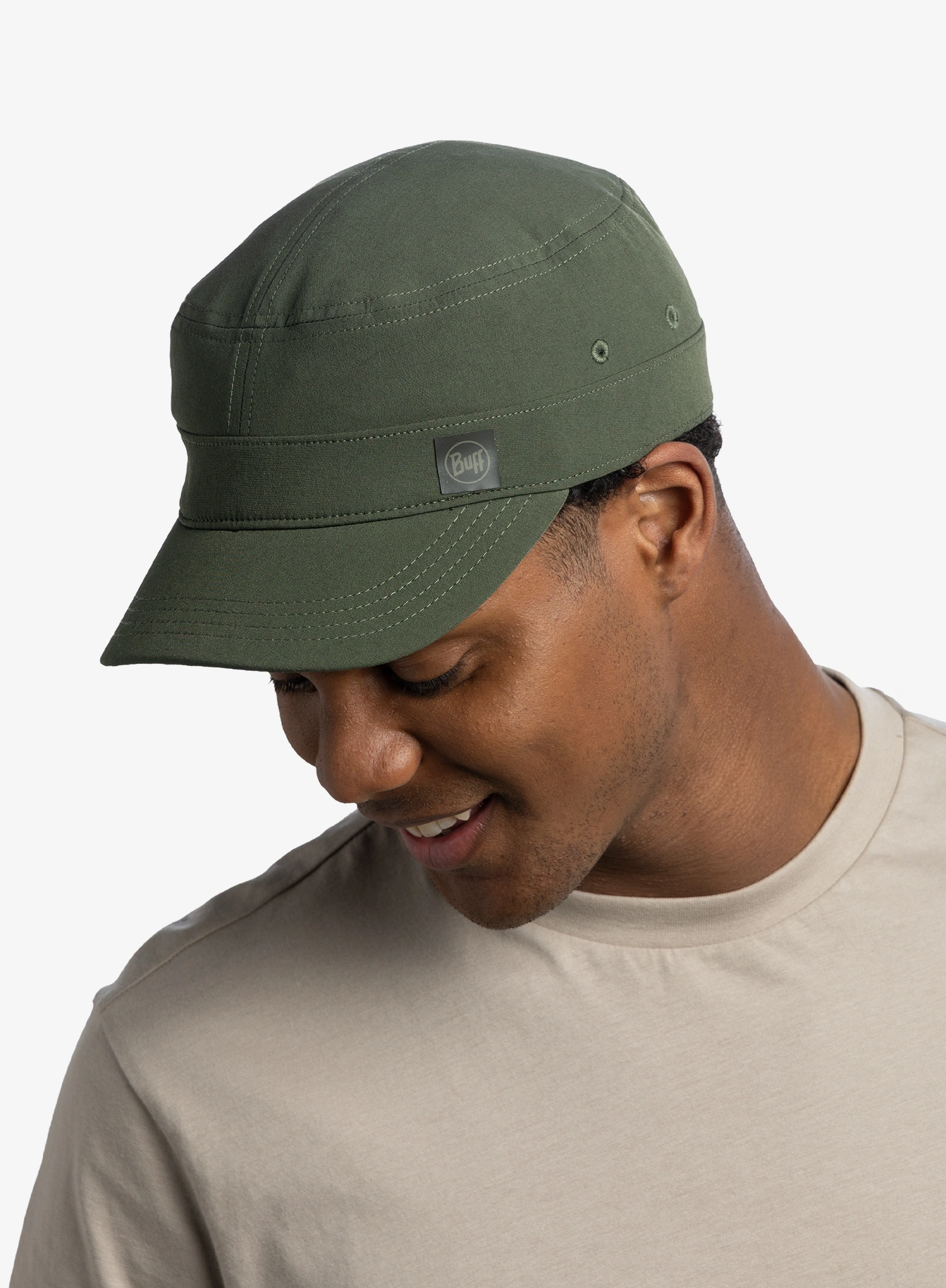 Kapa s šiltom Buff Military Cap - solid khaki