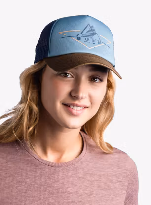 Kapa s šiltom Buff Trucker Cap - brak stone blue