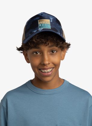Kapa s šiltom Buff Trucker Cap Kid - snigs night blue