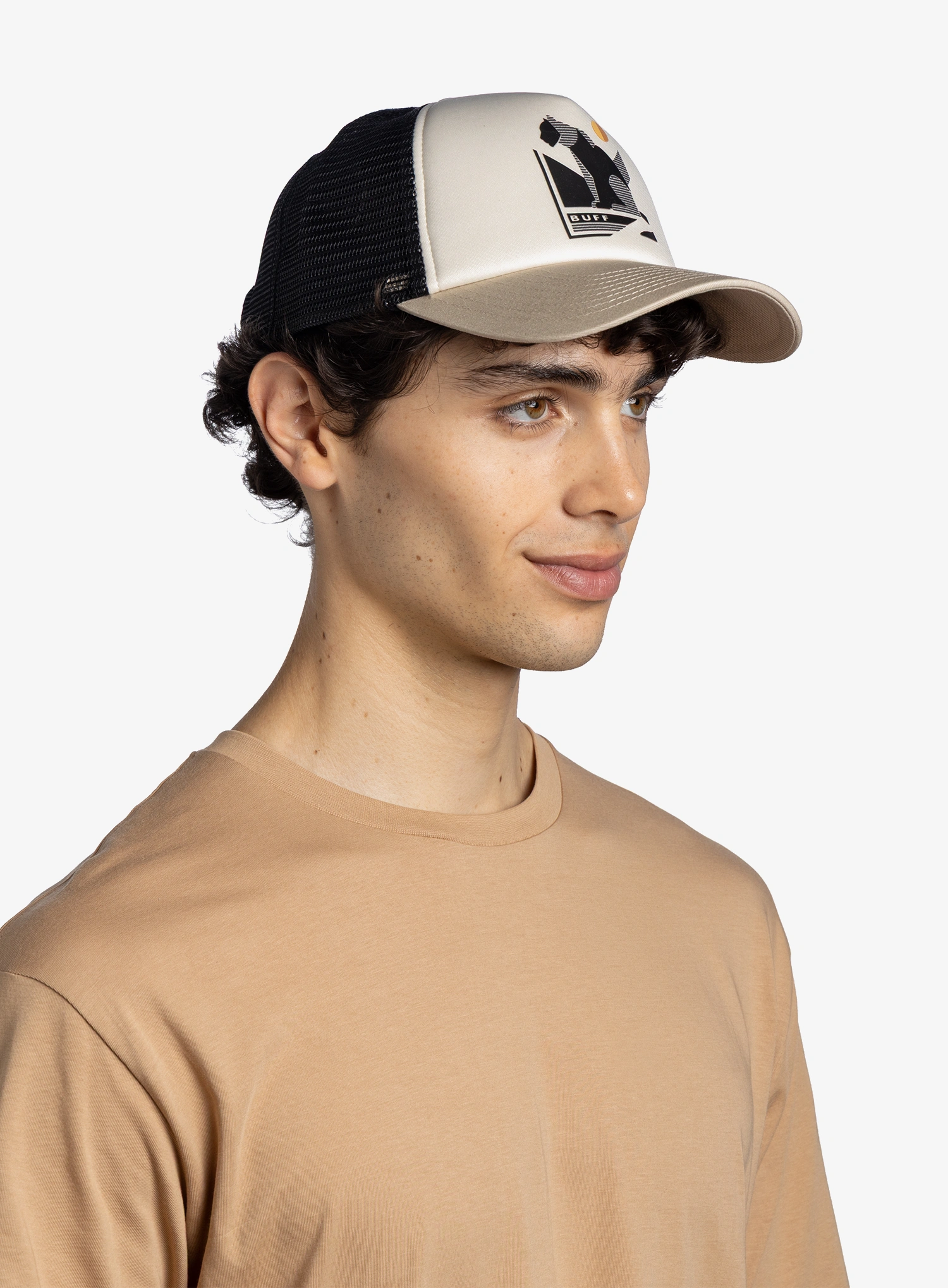 Kapa s šiltom Buff Trucker Cap - mook cream