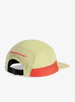 Kapa s šiltom Compressport 5 Panel Light Cap - nile/fluo red