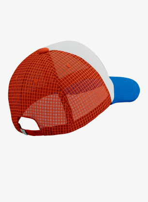 Kapa s šiltom Compressport Trucker 6P Cap - princess blue/white