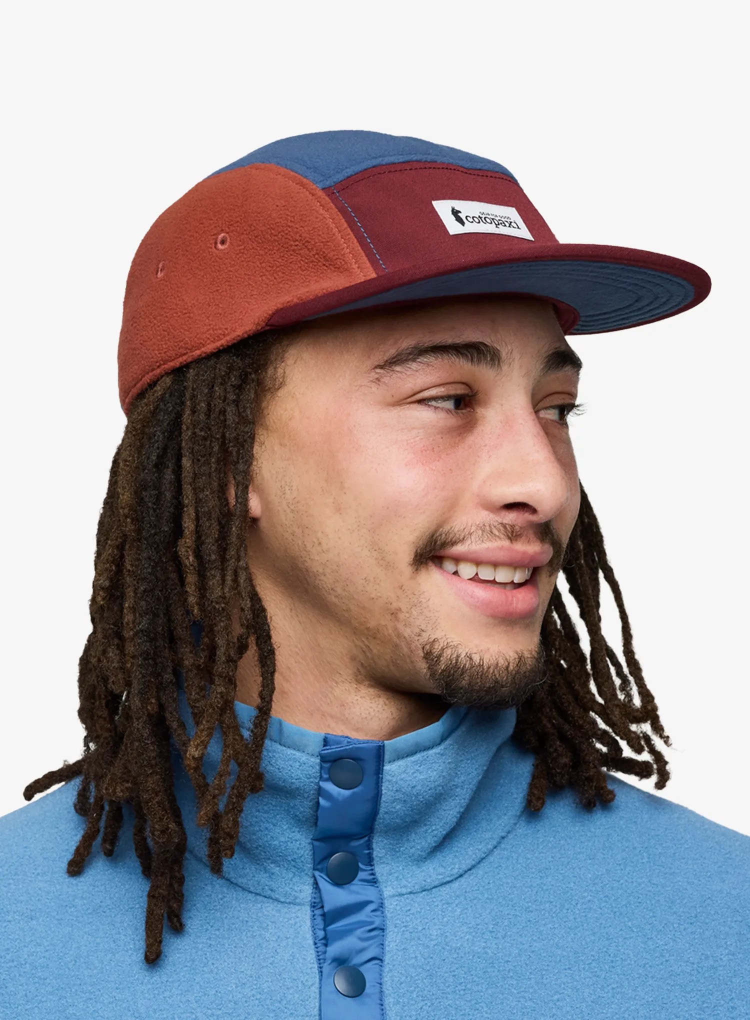 Kapa s šiltom Cotopaxi Fleece 5-Panel Hat - mulberry/deep sea