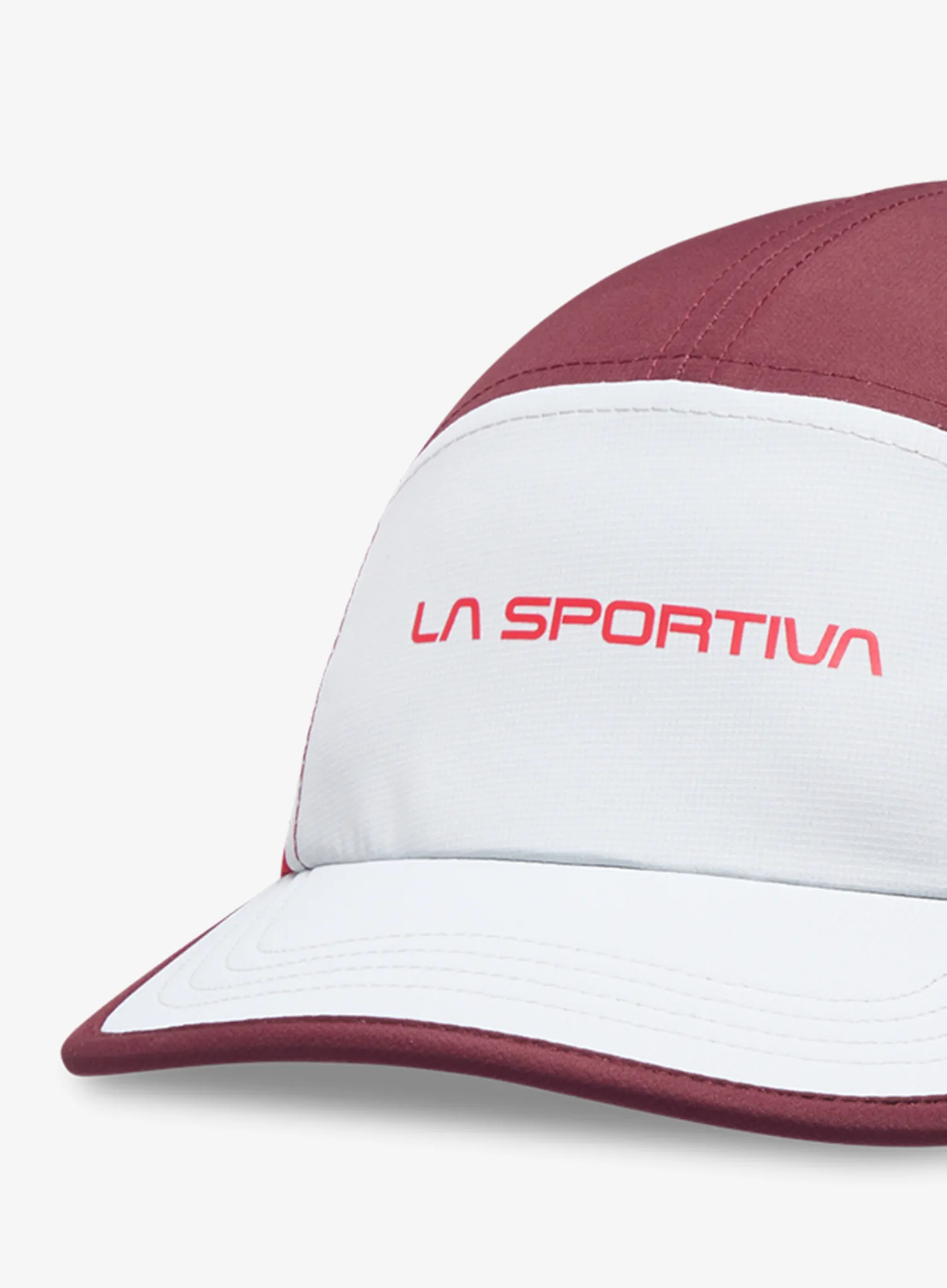 Tekaška kapa s šiltom La Sportiva Skyline Cap - chalk/redwood