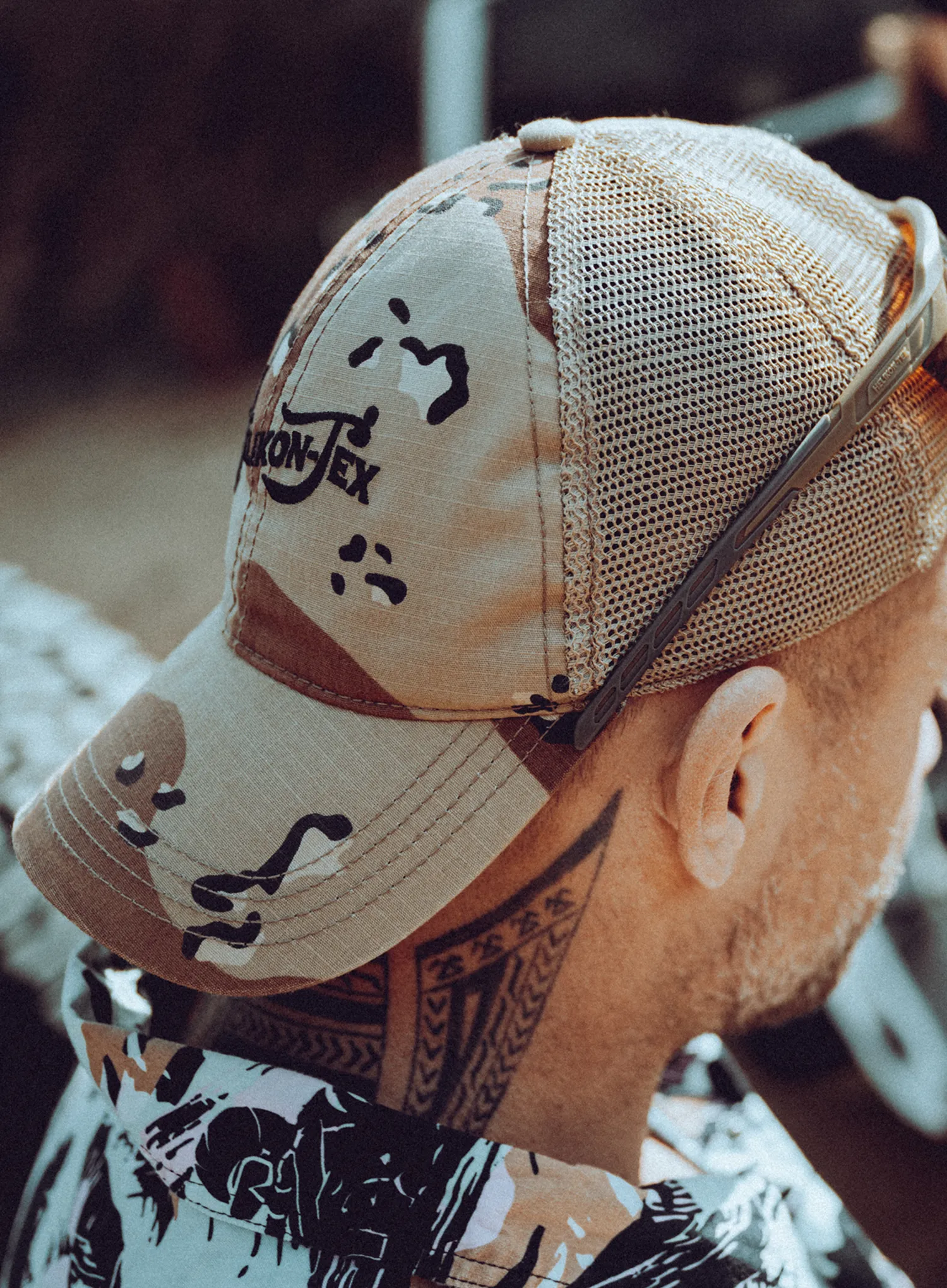 Kapa s šiltom Helikon-Tex Desert Refresh Trucker Cap - color desert