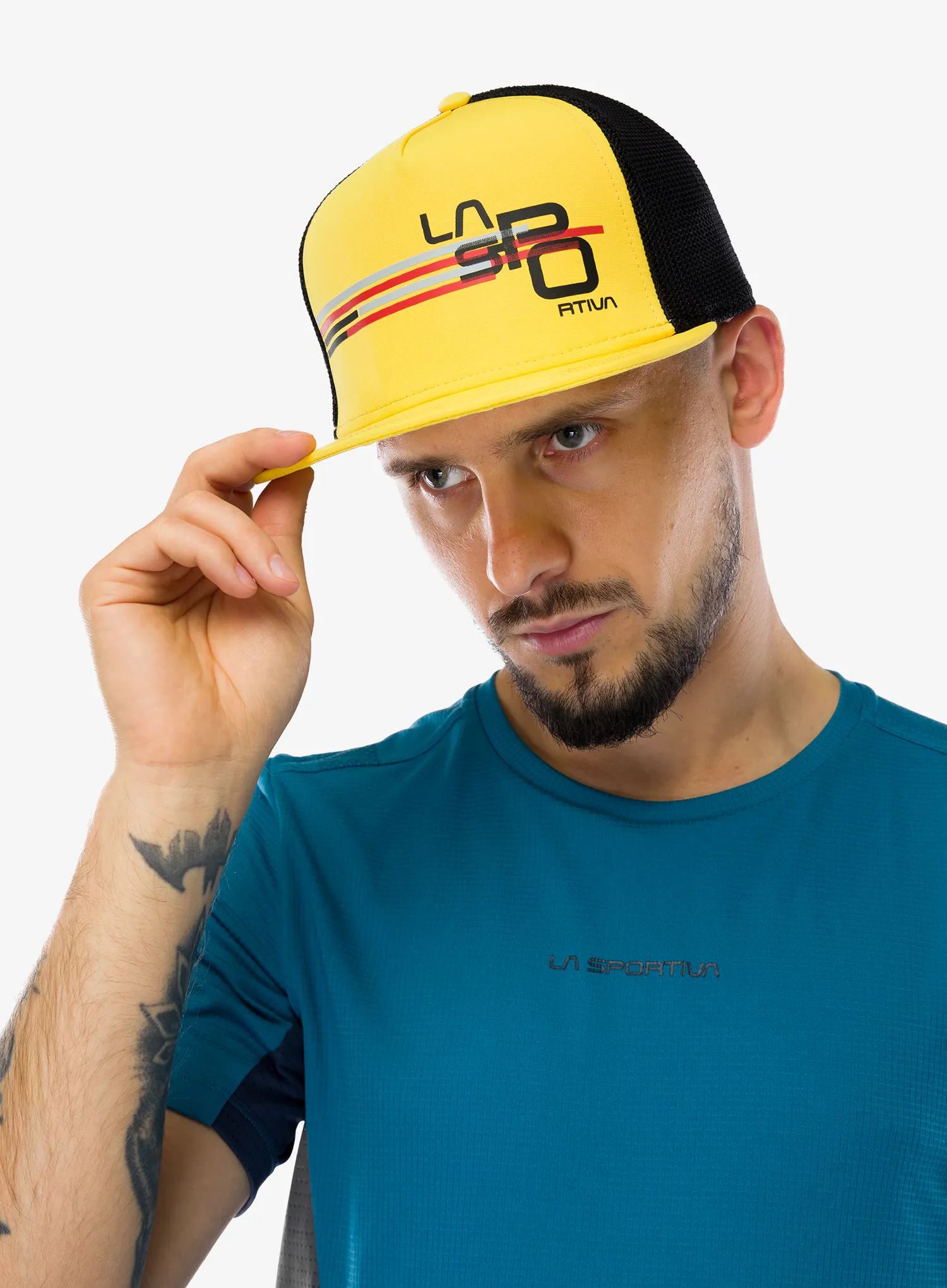 Kapa s šiltom La Sportiva Stripe Cube Hat - yellow/black
