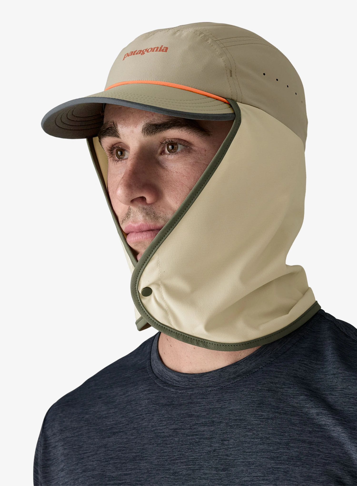Kapa s šiltom Patagonia Caped Merganzer Hat - river rock green
