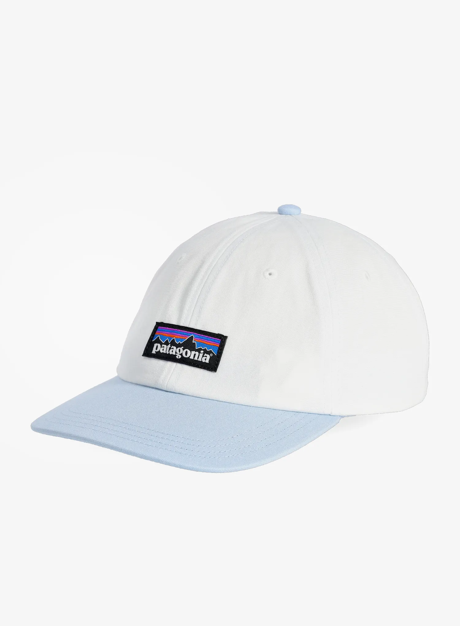 Kapa s šiltom Patagonia P-6 Label Trad Cap - birch white/fleck blue