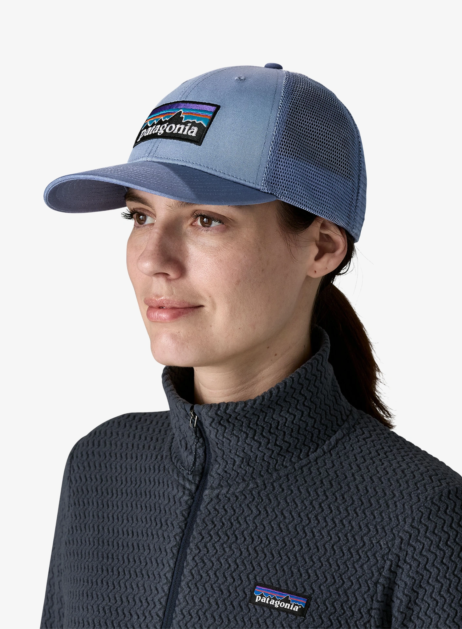 Kapa s šiltom Patagonia P-6 Logo LoPro Trucker Hat - barnacle blue
