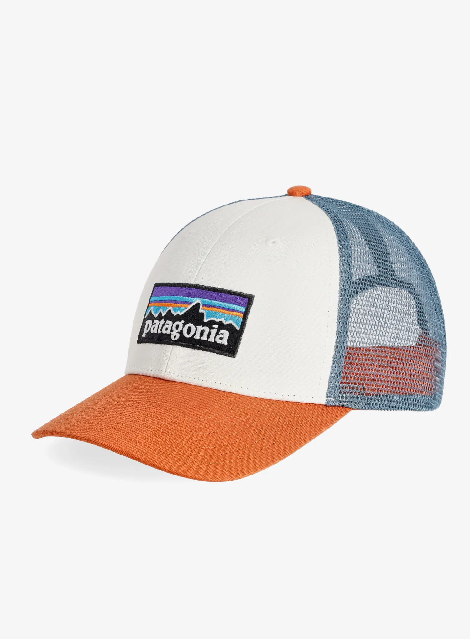 Kapa s šiltom Patagonia P-6 Logo LoPro Trucker Hat - white/redtail rust
