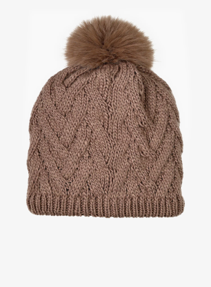 Ženska zimska kapa Buff Knitted&Fleece Beanie Caryn - cobblestone