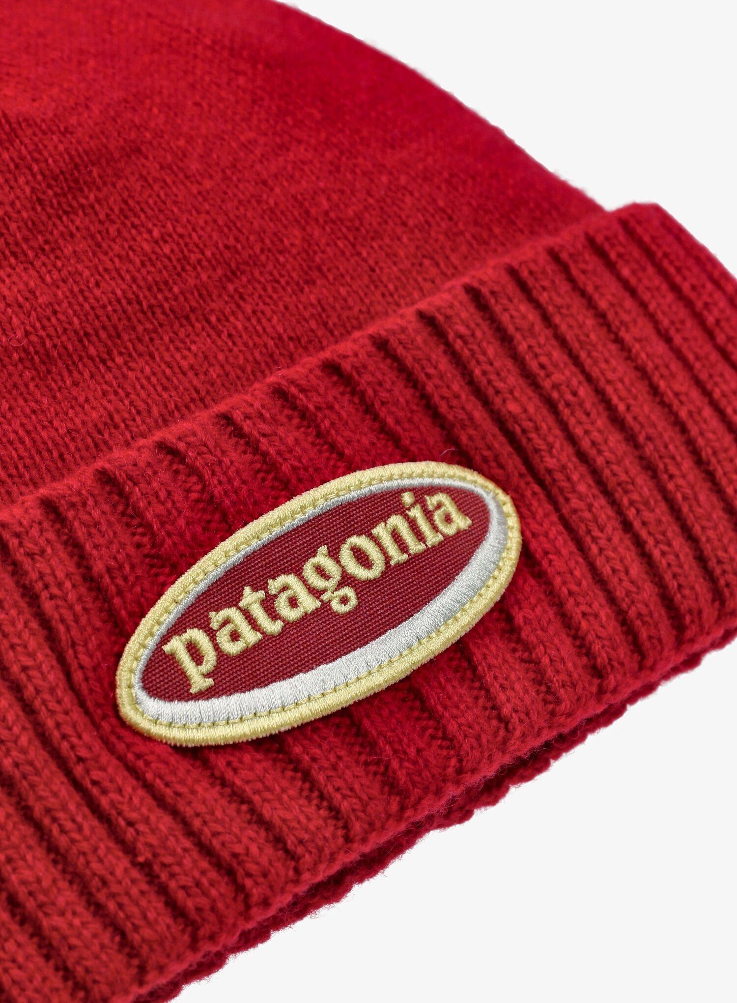 Zimska kapa Patagonia Brodeo Beanie - oval logo/amanita red