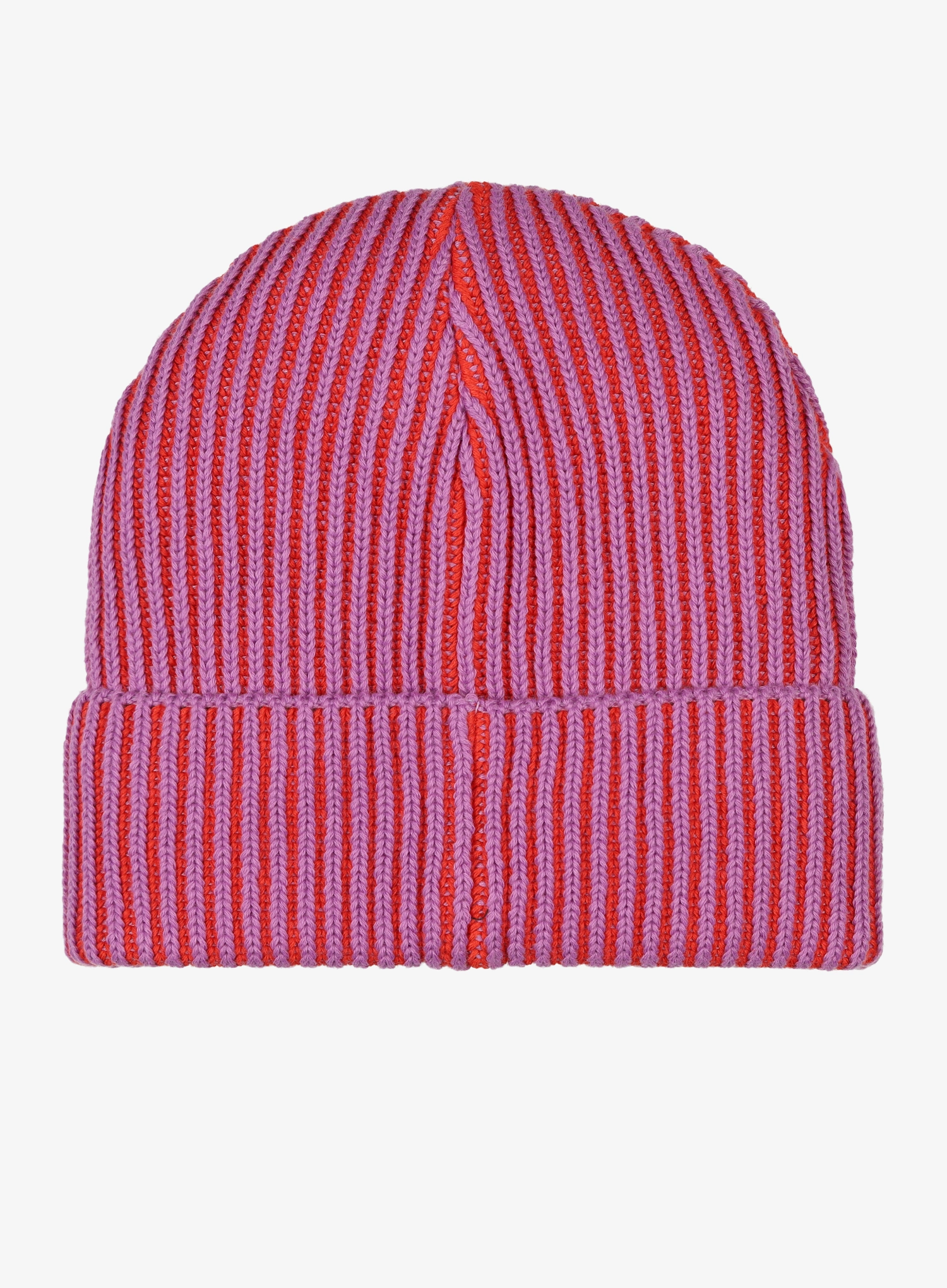 Zimska kapa Patagonia Fishermans Rolled Beanie - contrast stripe/brisk purple