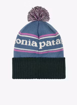 Zimska kapa Patagonia Powder Town Beanie - park stripe/barnacle blue