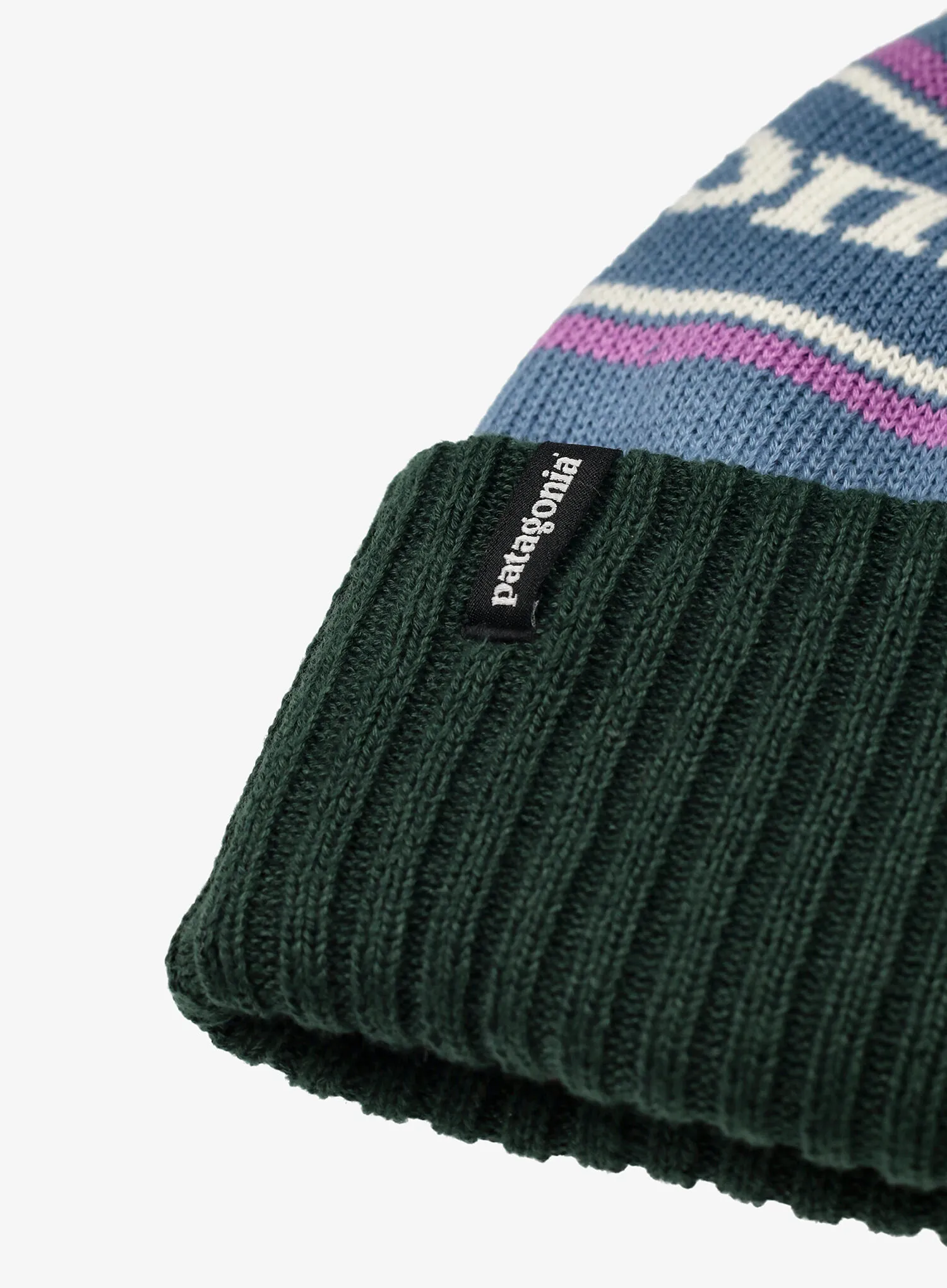 Zimska kapa Patagonia Powder Town Beanie - park stripe/barnacle blue