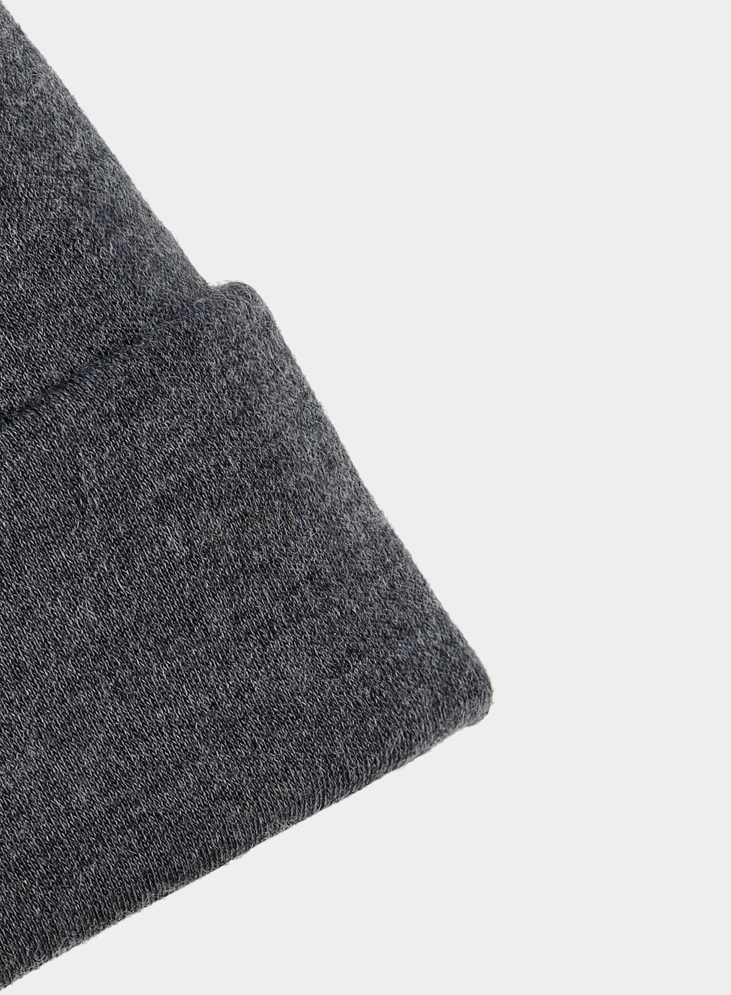 Kape Buff Heavyweight Merino Wool Hat - solid grey