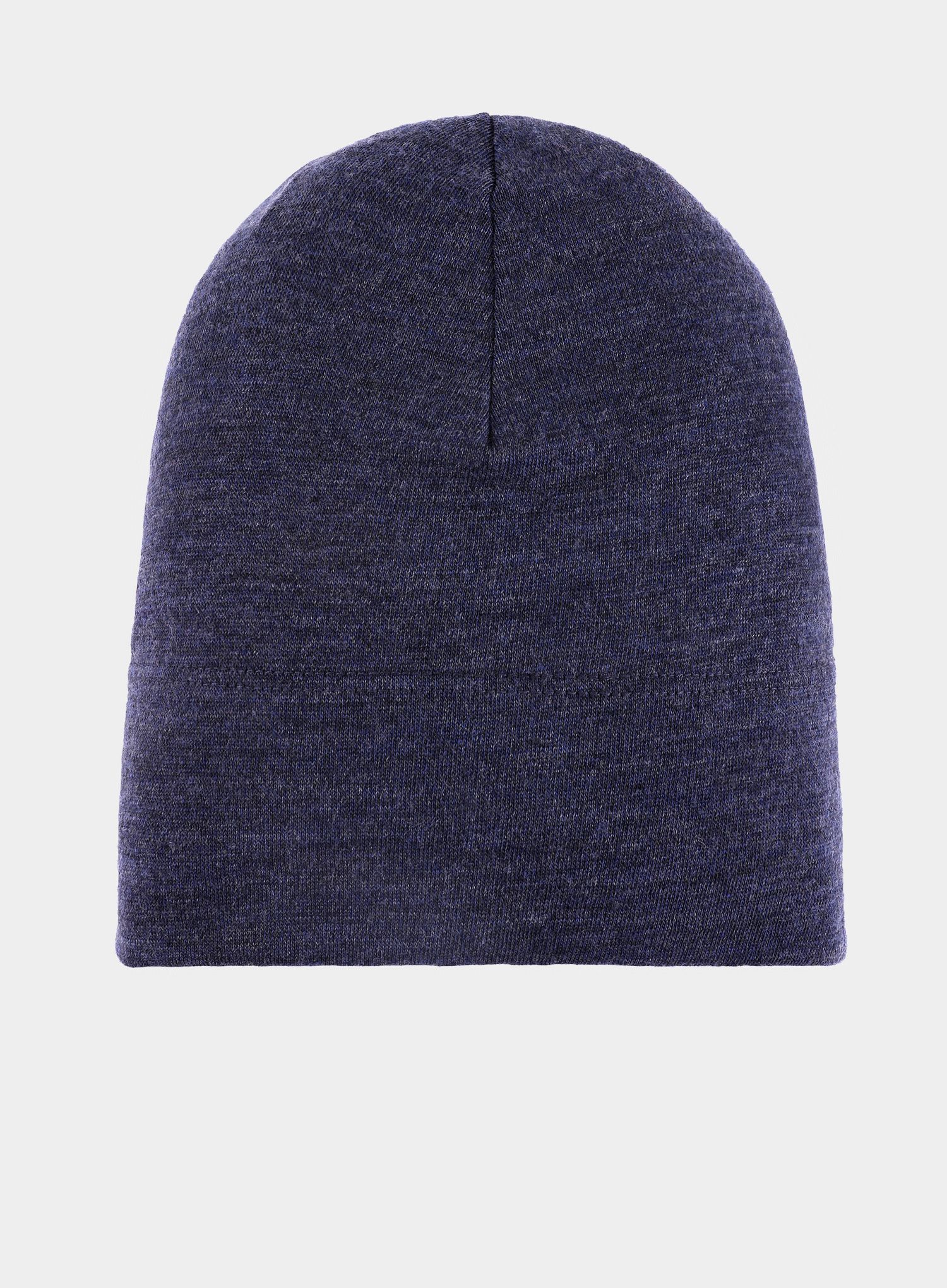Kape Buff Midweight Merino Wool Hat - night blue melange