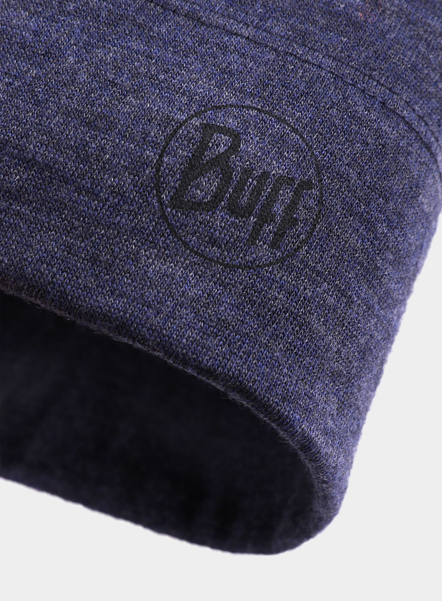 Kape Buff Midweight Merino Wool Hat - night blue melange