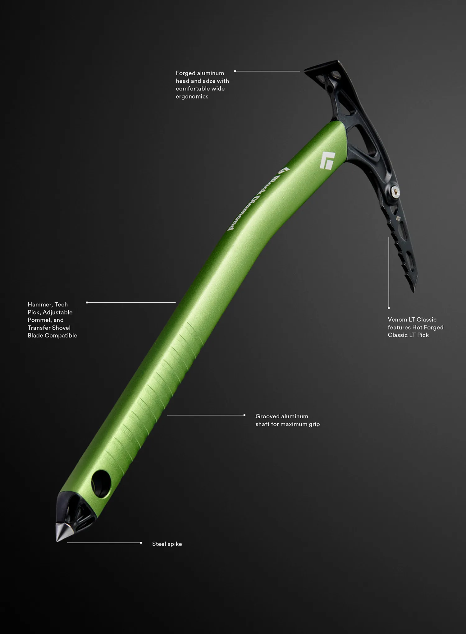 Cepin Black Diamond Venom LT Classic - envy green
