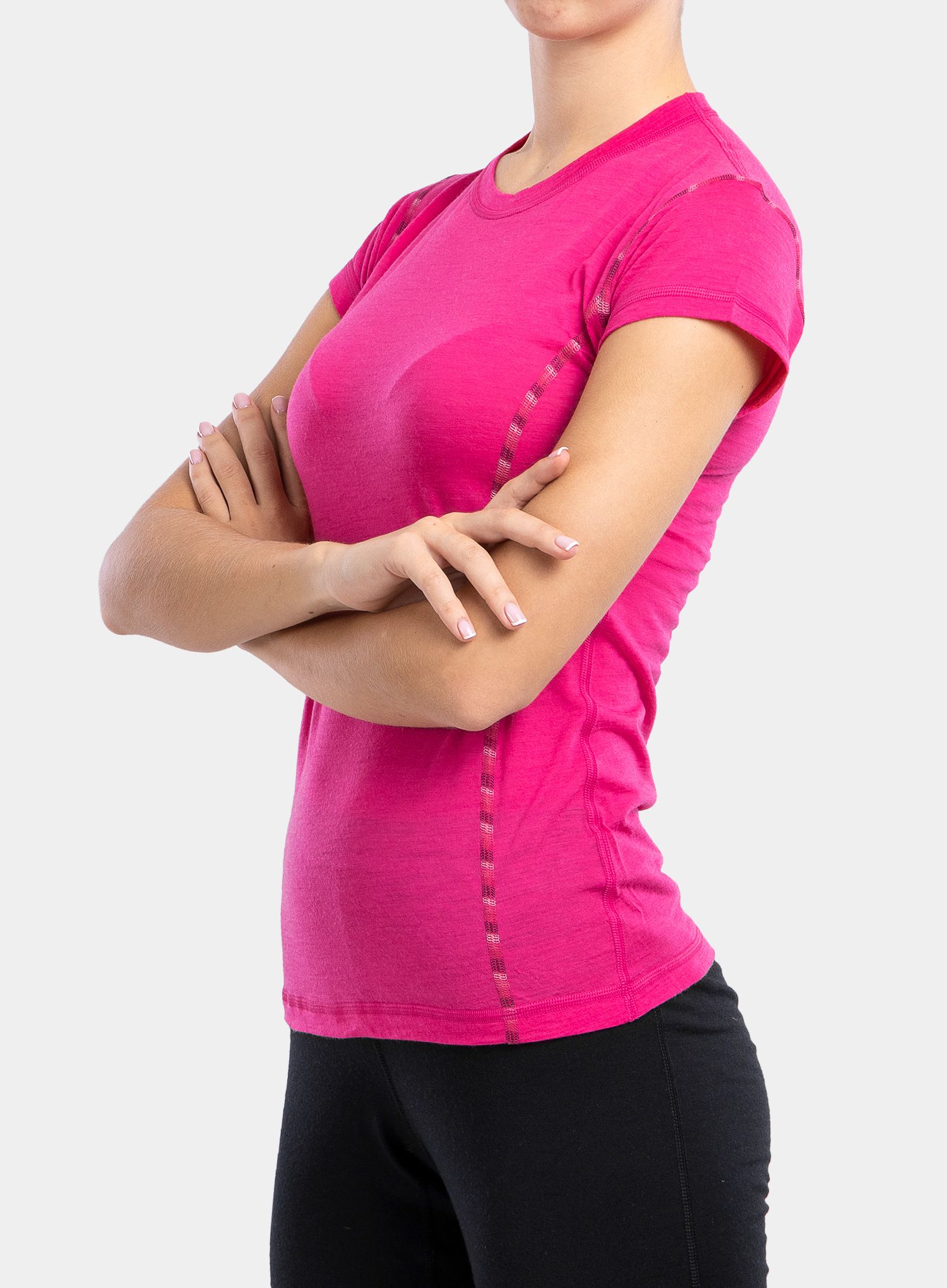 Ženska termo majica Sensor Merino Air Tee S/S - magenta