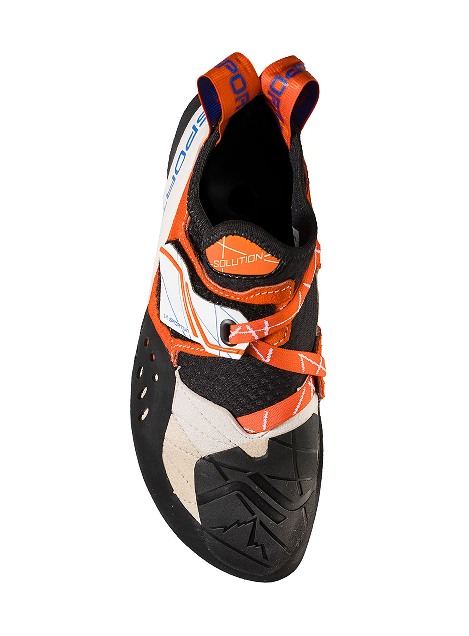 Ženski plezalni čevlji La Sportiva Solution - white/lily orange