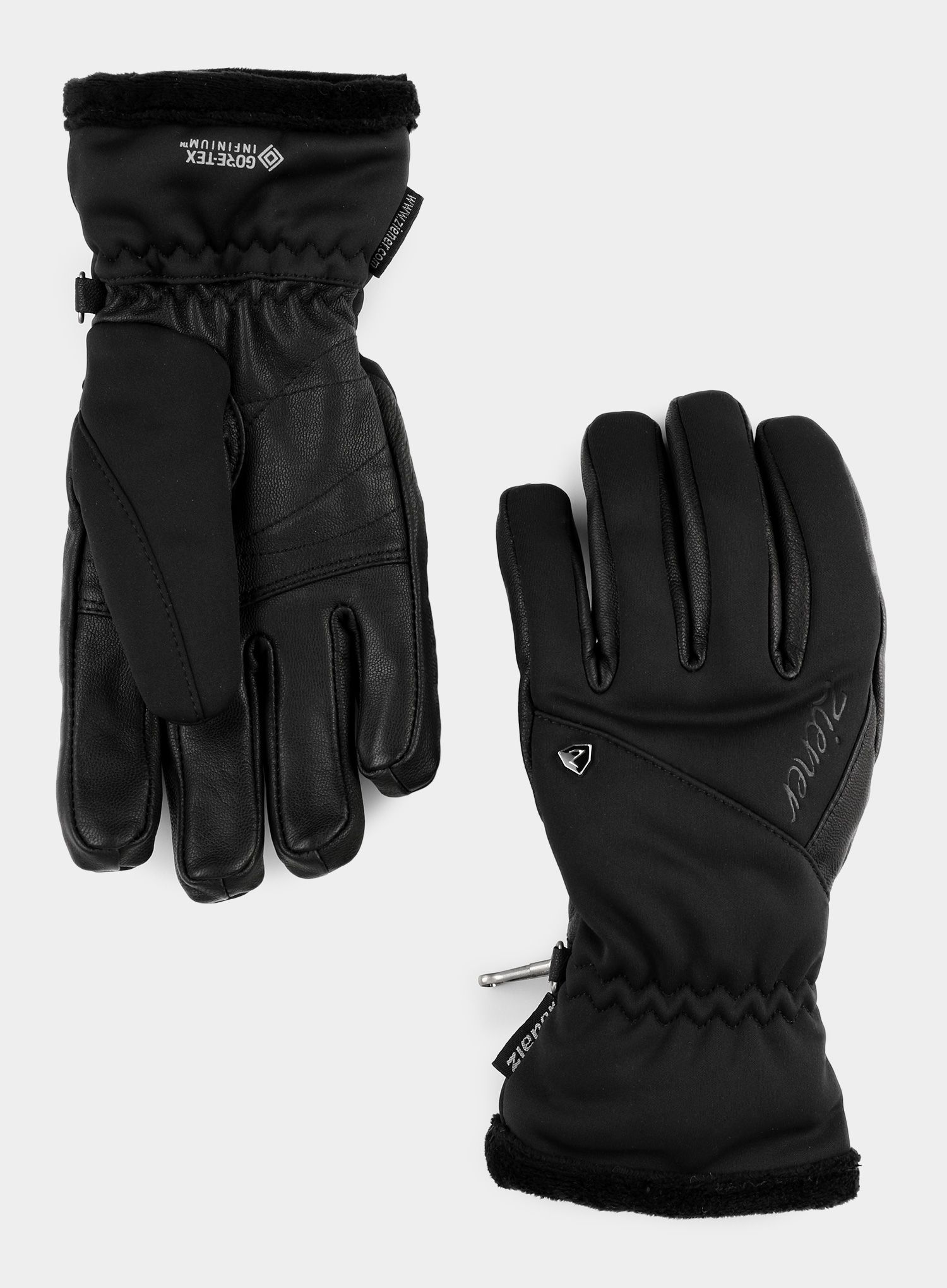 Ženske softshell rokavice Ziener Irda GTX INF PR - black