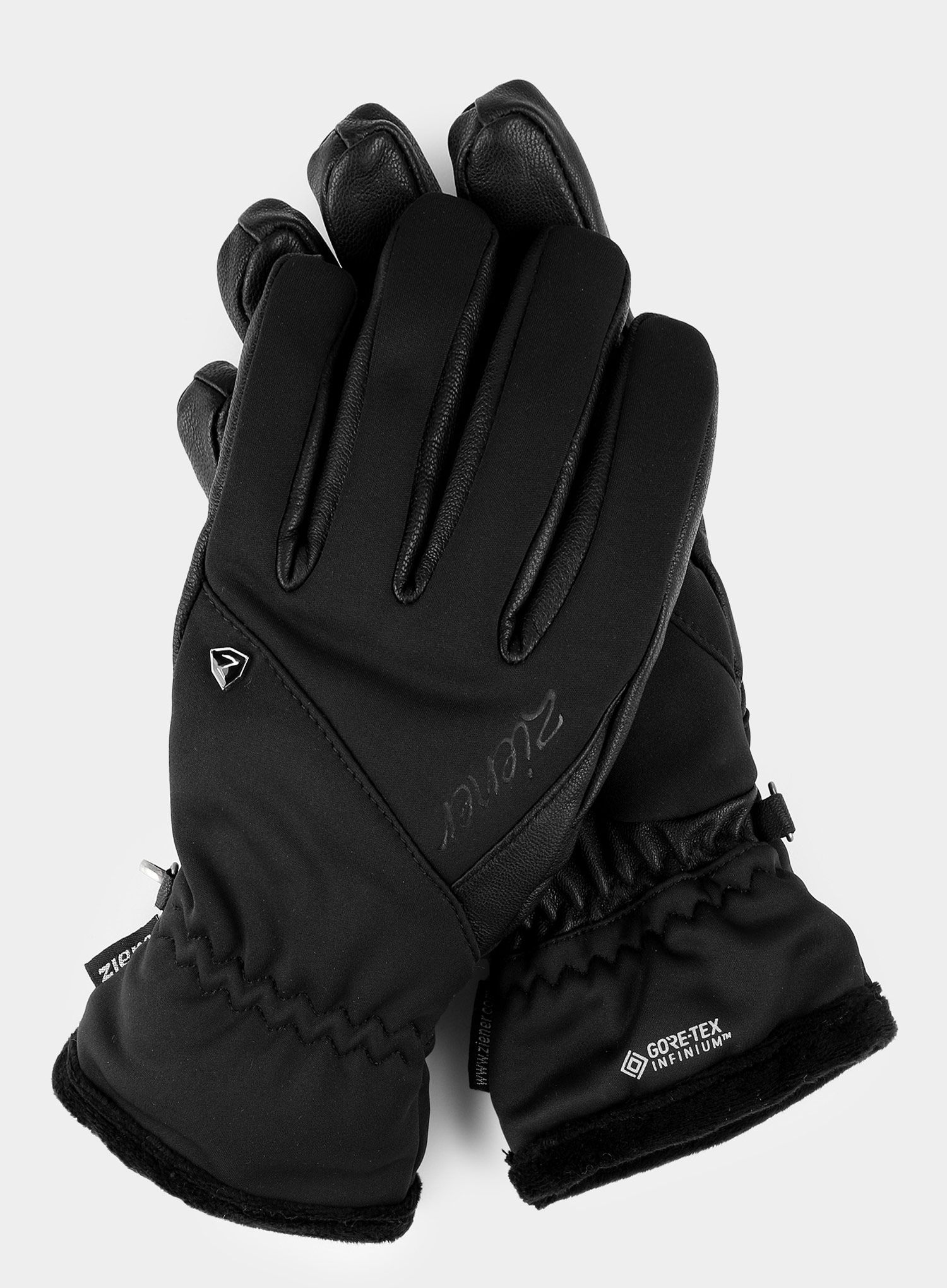 Ženske softshell rokavice Ziener Irda GTX INF PR - black