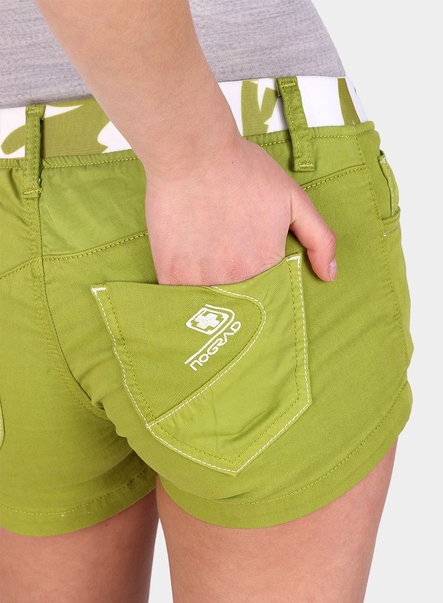 Ženske kratke hlače Nograd Miss Stone Shorts - anis