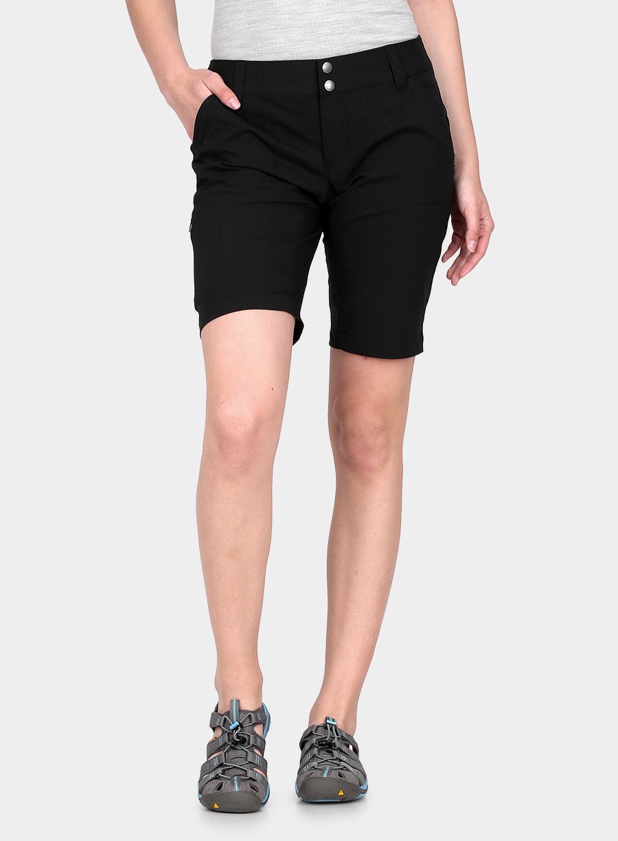 Ženske pohodniške kratke hlače Columbia Saturday Trail Long Short - black