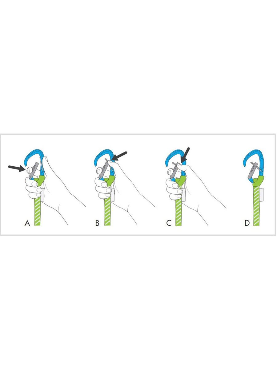 Sistem vponk Climbing Technology/SKYLOTEC Tricky - light blue/green