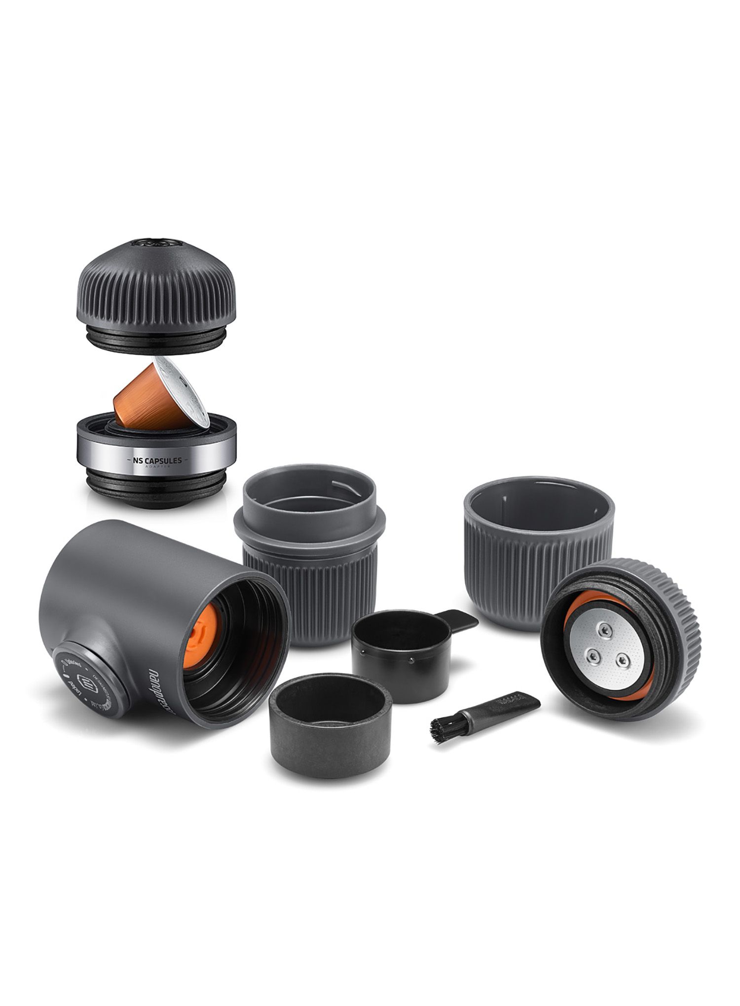 Prenosni kavomat Wacaco Nanopresso + adapter - grey