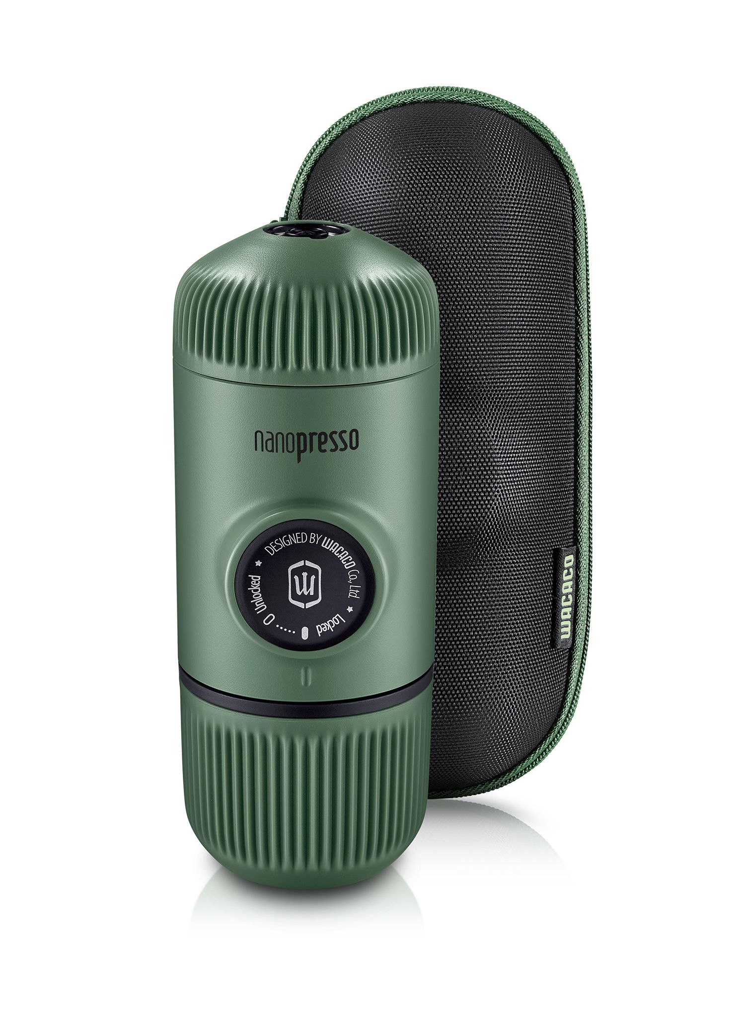 Prenosni kavomat Wacaco Nanopresso Elements + etui - moss green
